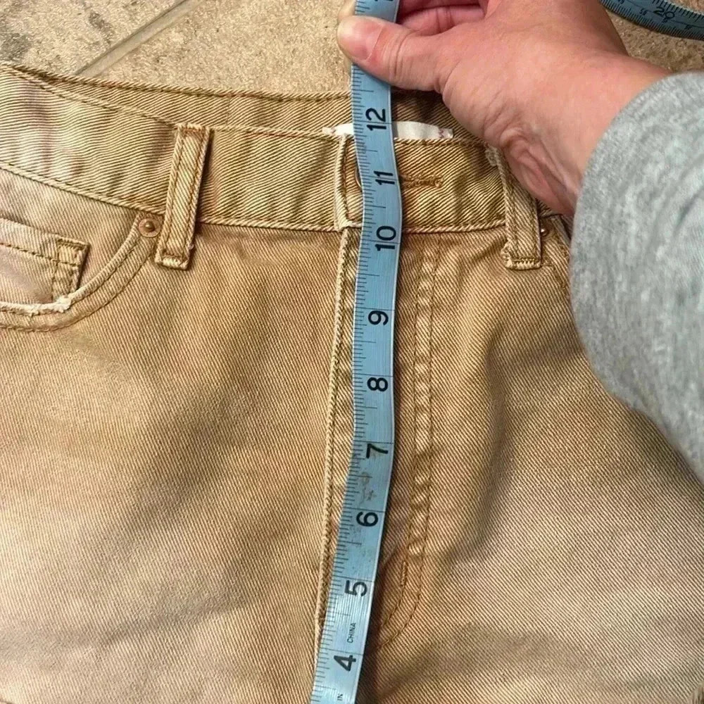 BDG Urban Outfitters Rust Colored Distressed Denim Cheeky Shorts size 27 - Picture 9 of 10